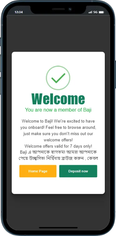 baji live sign up